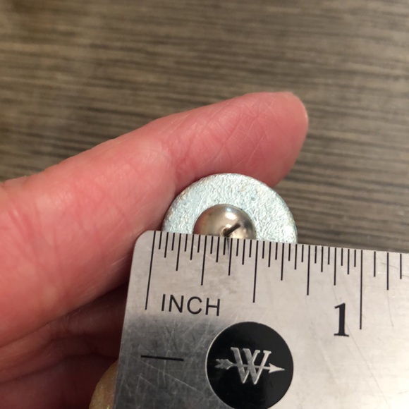 Vintage Light Blue Splatter & Glitter Bead / Ball Drop Earrings - Picture 9 of 13